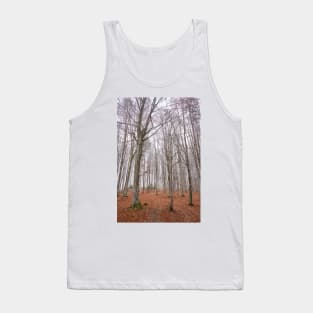 Winter landscape with frost on trees Tank Top